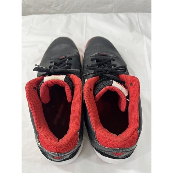 Nike Men The Air Overplay IX Basketball Shoe Black/Red Sz 13 Style 831572-004 - Picture 6 of 16